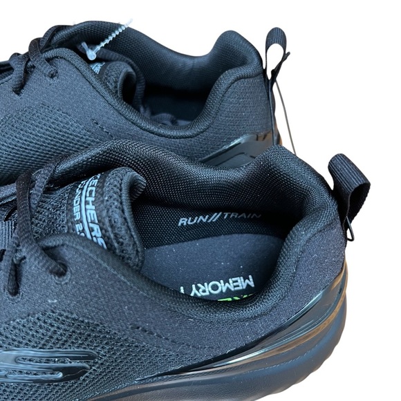 Skechers Bounder 2.0 Memory Foam Men’s Lace Up Black Athletic Shoes - Size 9.5 - Picture 5 of 10